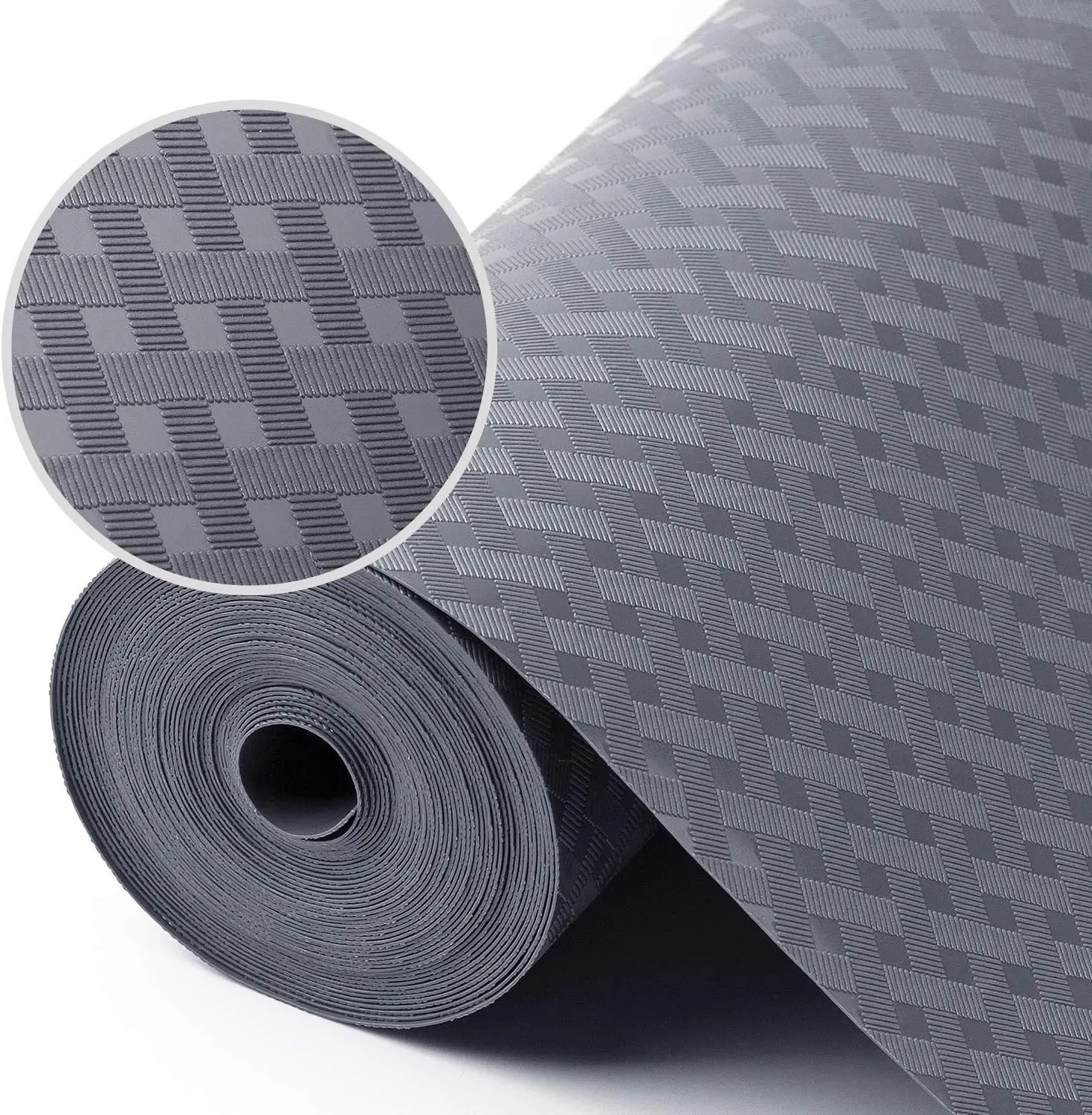 Shelf Liners for Kitchen Cabinets Non Adhensive,Gray 11.8"× 59" | Non Adhesive,Waterproof,Non Slip,EVA Material,Washable,Easy to Cut, As Kitchen Shelf Drawer Cupboard liner Refrigerator Mat