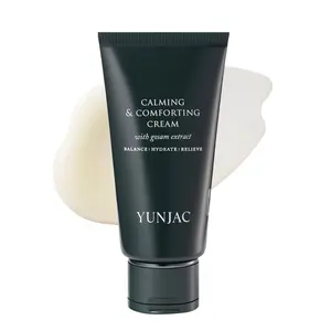 YUNJAC Calming & Comforting Cream (2.12 oz) - Lightweight Gel Texture Moisturizer for Sensitive Skin. Soothing Hydration Skin, Light Moisture Shield Before Makeup Application.