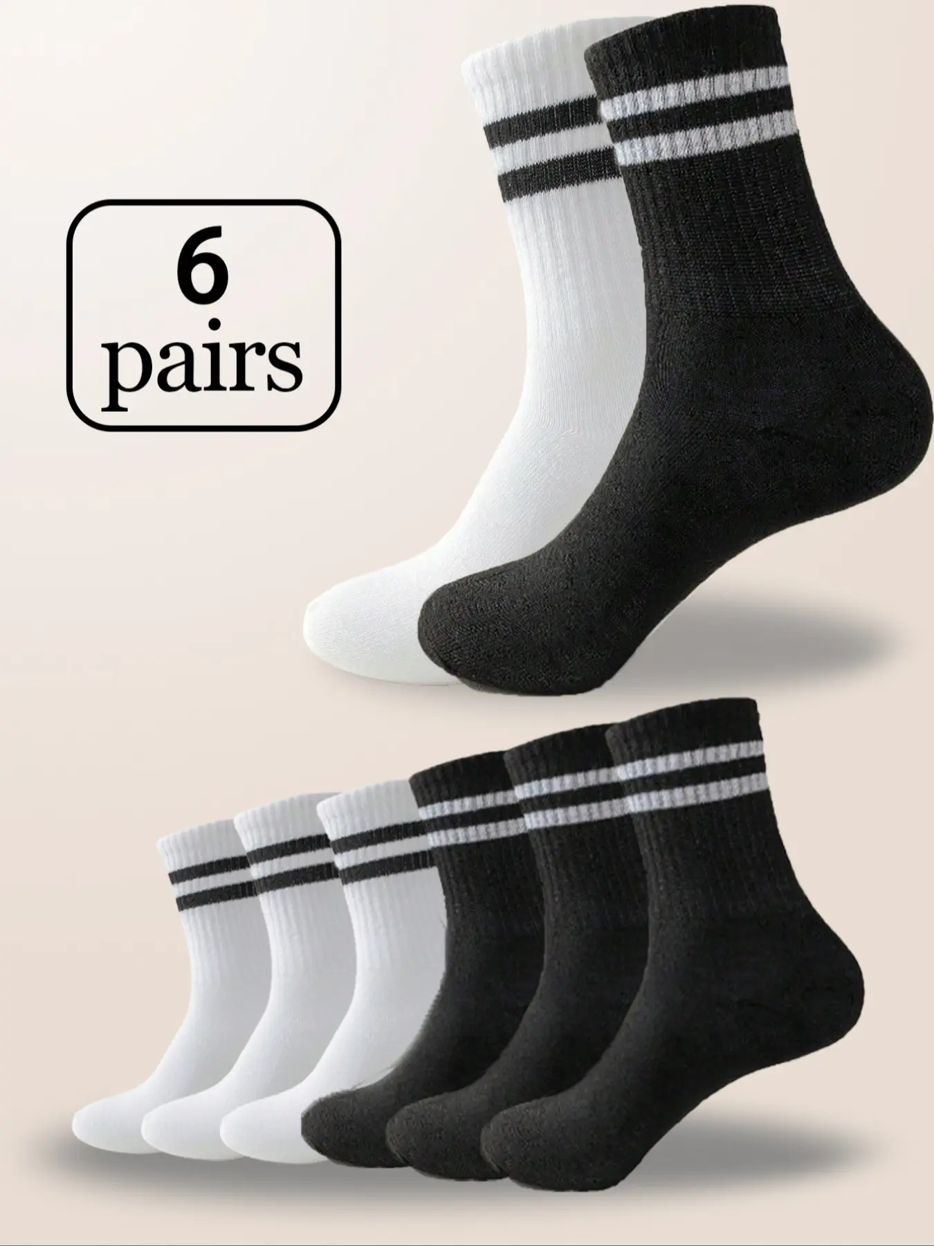 Women's Sports Socks, Comfortable Elastic Design, Suitable for All Seasons and Occasions, Kint Fabric, Moderate Thickness, Workout Socks
