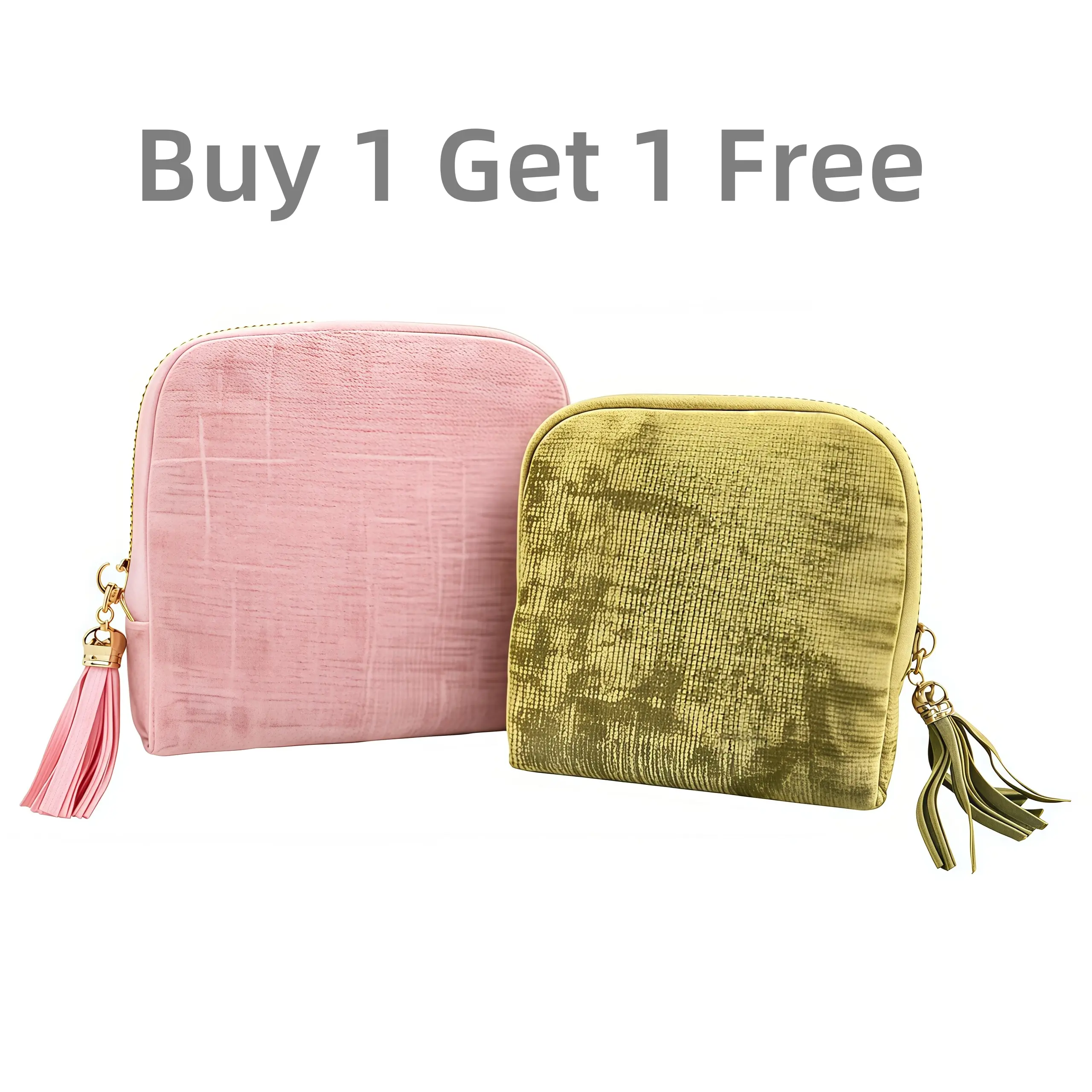 【Buy 1 Get 1 Free】Tangle-Free TravelJewelry Organizer Pouch - Compact VelvetTassel Protective Storage Box for Women,Graduation Gift College Travel Essential,Compact Storage Box