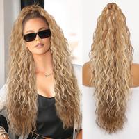 Medium Brown Ash Blonde Claw clip Ponytail