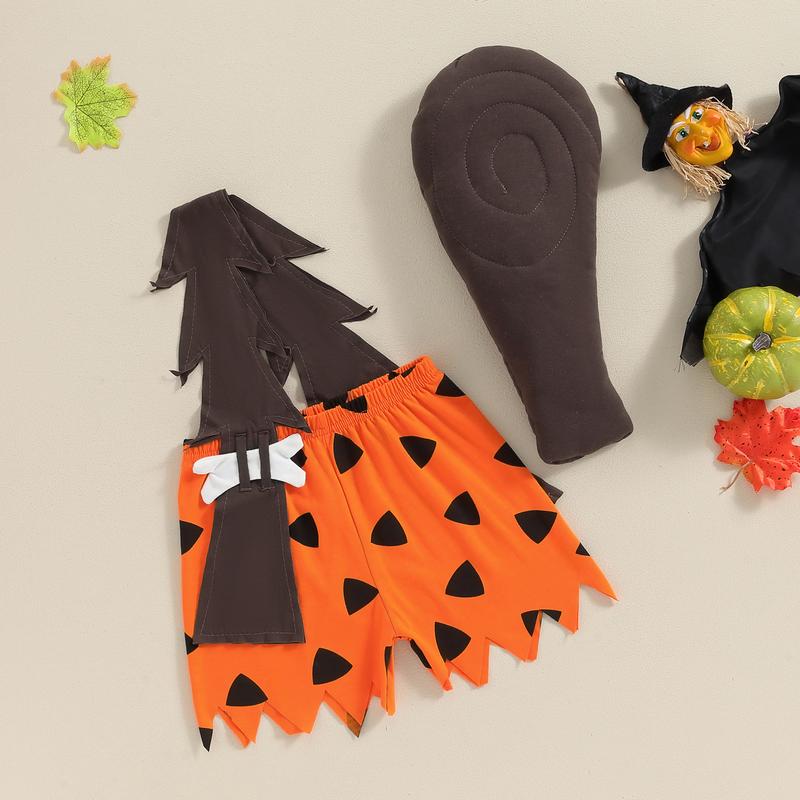 Halloween Toddlers Costume - Pebbles Outfit For Baby Girls - Caveman Bam Bam Costume for Baby Boys