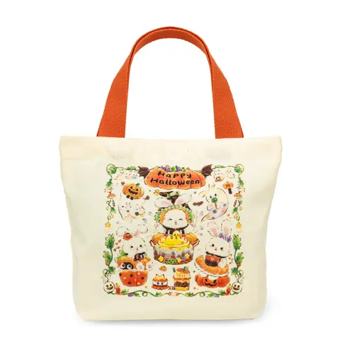 BunnyLulu Women's Mini Tote Bag - Kiss Lock, Cute Bento Bag, Graphic, Tote Shape, Easy Grab, 27cm (w) × 22cm (h), Reusable, Display Function, Everyday Use, Holiday Gift
