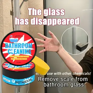 Powerful Glass Cleaner Gel, Toilet Cleaning Gel, Stain Remover, Removes Hard Water Stains, Safe for Surfaces, Includes Sponge, Ideal Bathroom Gift, Home Cleaning Essential