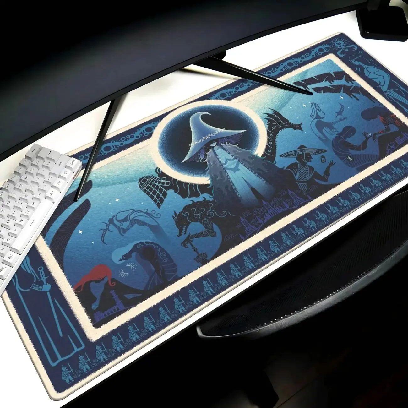 Ranni the Witch Desk Mat Elden Ring Mouse Pad, Lands Between Mouse Pad Gaming Desk Pad, Erdtree Gaming Mousemat, Elden Ring Playmat
