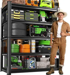 Garage Shelving, Storage Shelves Heavy Duty, 5 Tier Adjustable Metal Shelving Unit for Warehouse, Garage, Basement,39 " W x 17.7" D x 71" H