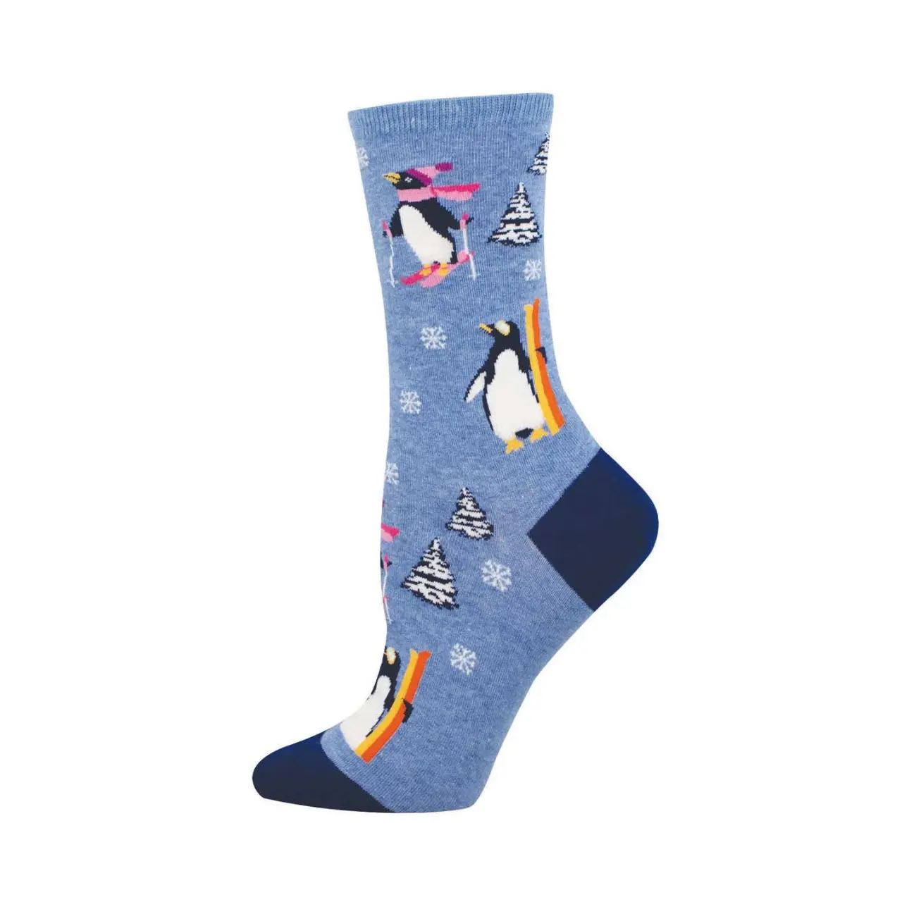 Downhill Penguins Crew Socks - Womens