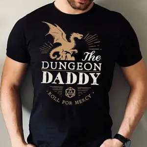 Dungeon Dad Tshirt, Awesome Dad Tee, Daddy DnD Shirts, Dungeons and Dragons Shirt, Dnd Dad Tsihrt, Dnd Dice Tee, Father's Day Gift, Happy Fathers Day