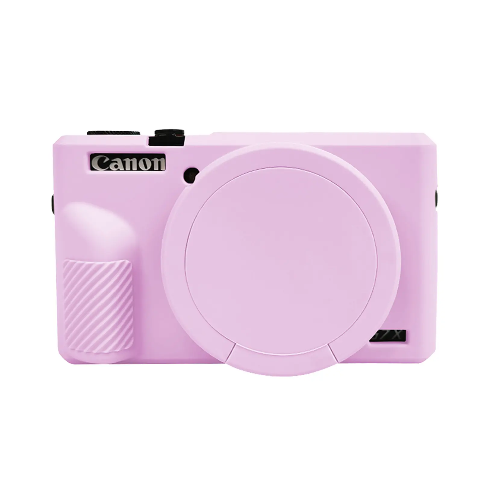 Easy Hood Protective Silicone Camera Case for Canon Powershot G7X Mark III with Removable Lens Cap, Soft & Anti-Slip Camera Protection Cover for Canon G7X Mark III(Case Only)