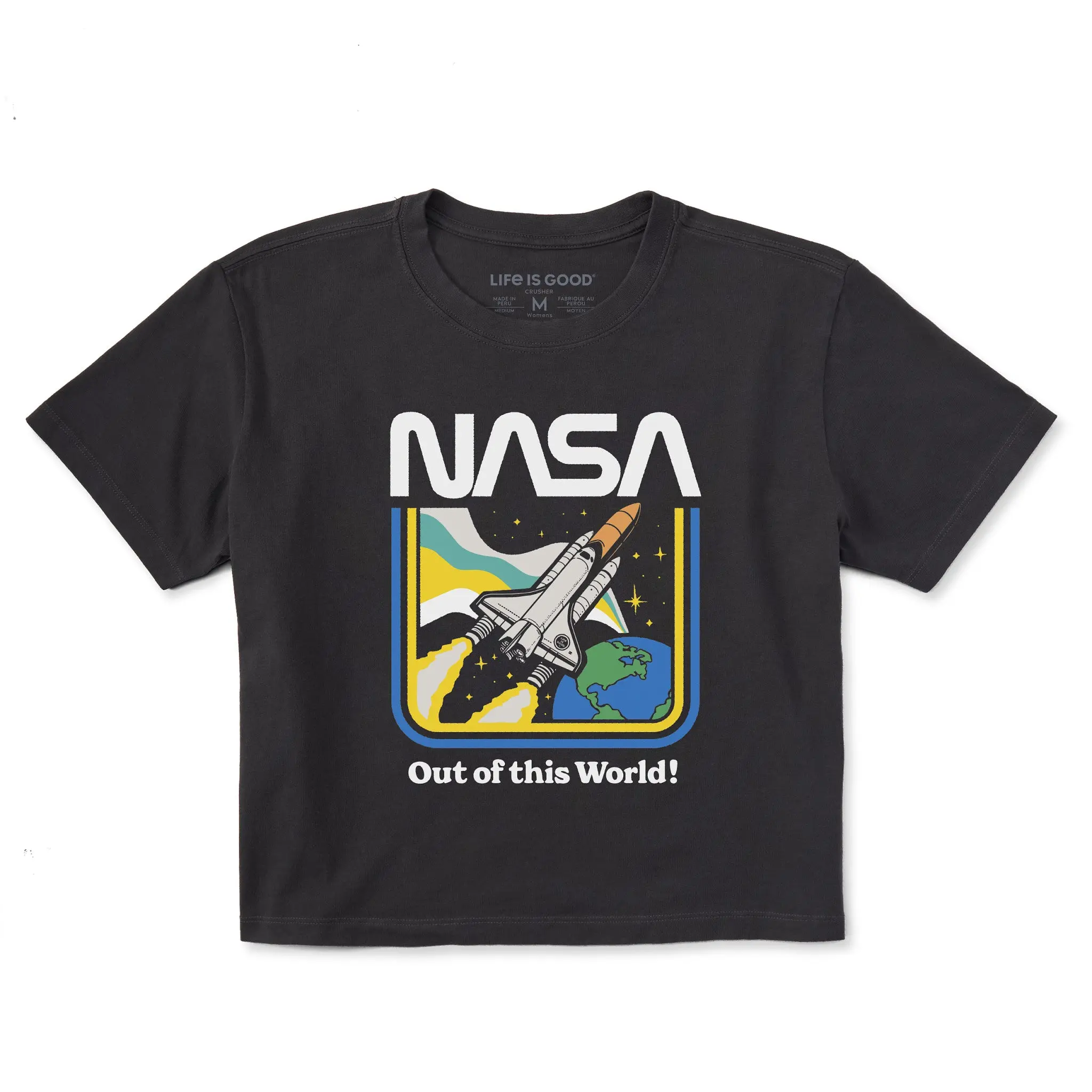 Women's NASA Out of this World Short Sleeve Crusher Boxy Tee