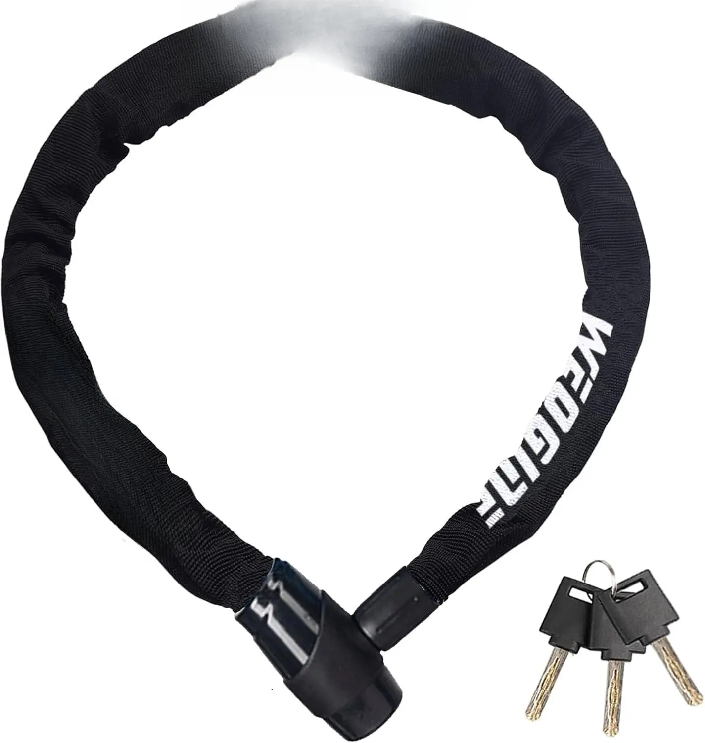 Chain Lock, Heavy Duty Anti- Bicycle Chain Lock, 2.72 Ft   Locks with 3 ,  Lock Chain for , Bicycle, Scooter, , Door, Gate, Fence