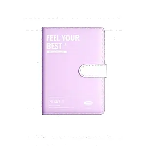 A5 PU Leather Notebook with Magnetic Buckle Waterproof Cover 200 Pages Journal