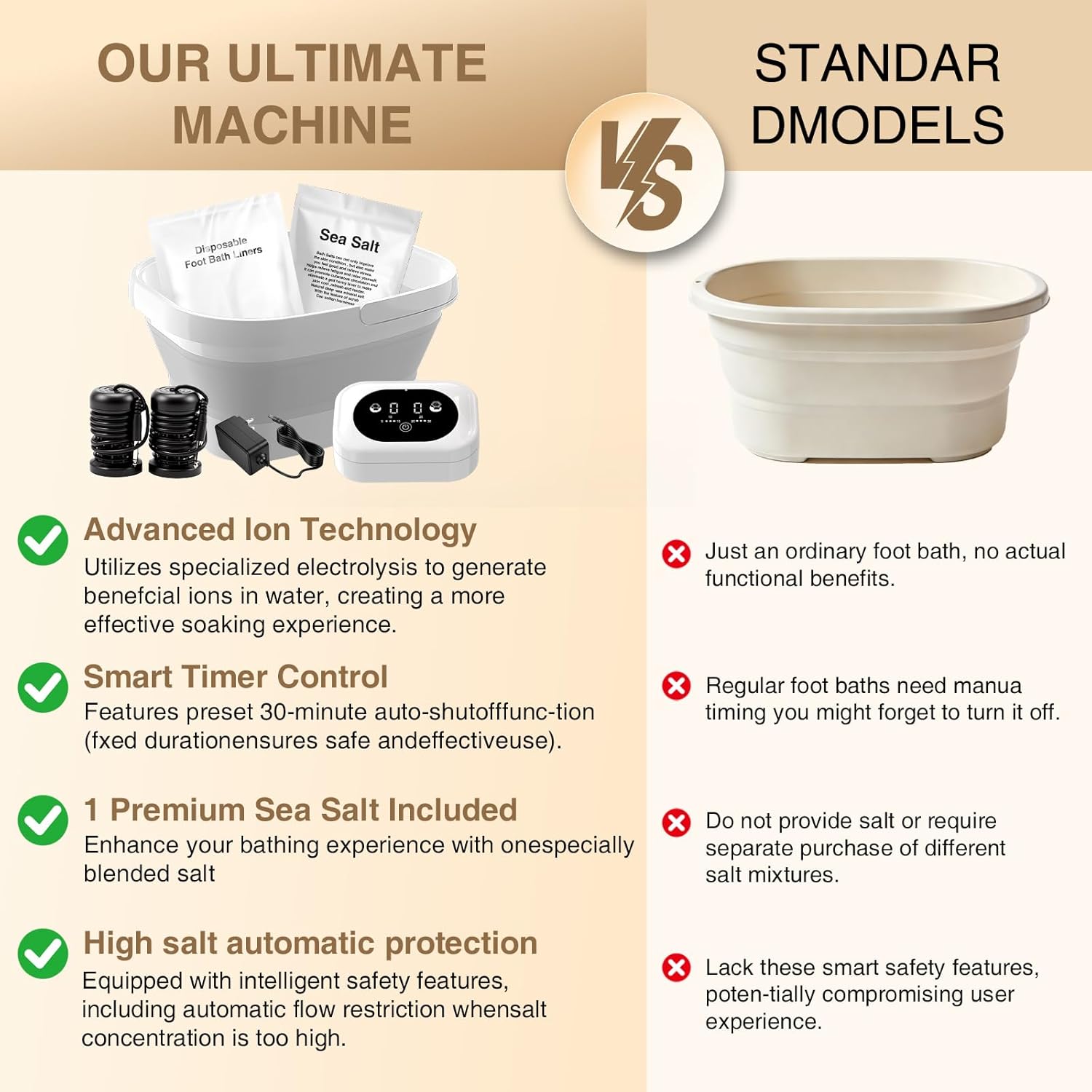 2026Ionic Foot Bath Detox Machine,Foot Detox Foot Bath Soak Tub with 2 Arrays,80 Disposable Foot Spa Liners,Detox Sea Salt,Folding Foot Spa Bucket,Home Salon-Level Foot Soaking Tub 2026Ionic Foot Bath Detox Machine,Foot Detox Foot Bath Soak Tub with 2 Arrays,80 Disposable Foot Spa Liners,Detox Sea Salt,Folding Foot Spa Bucket,Home Salon-Level Foot Soaking Tub