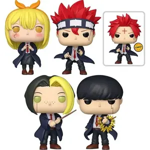 Funko Pop Mashle: Magic and Muscles (Mash Burndead, Lemon Irvine, Finn Ames, Dot Barrett)Vinyl Figures