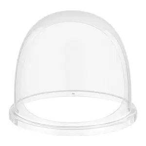 VEVOR Cotton Candy Machine Cover, Transparent Acrylic Dome Bubble Shield, Cotton Candy Machine Bubble Shield Compatible with 15inch Cottons Candies Machines Bowl for Party, Shops, Bottom Groove Design