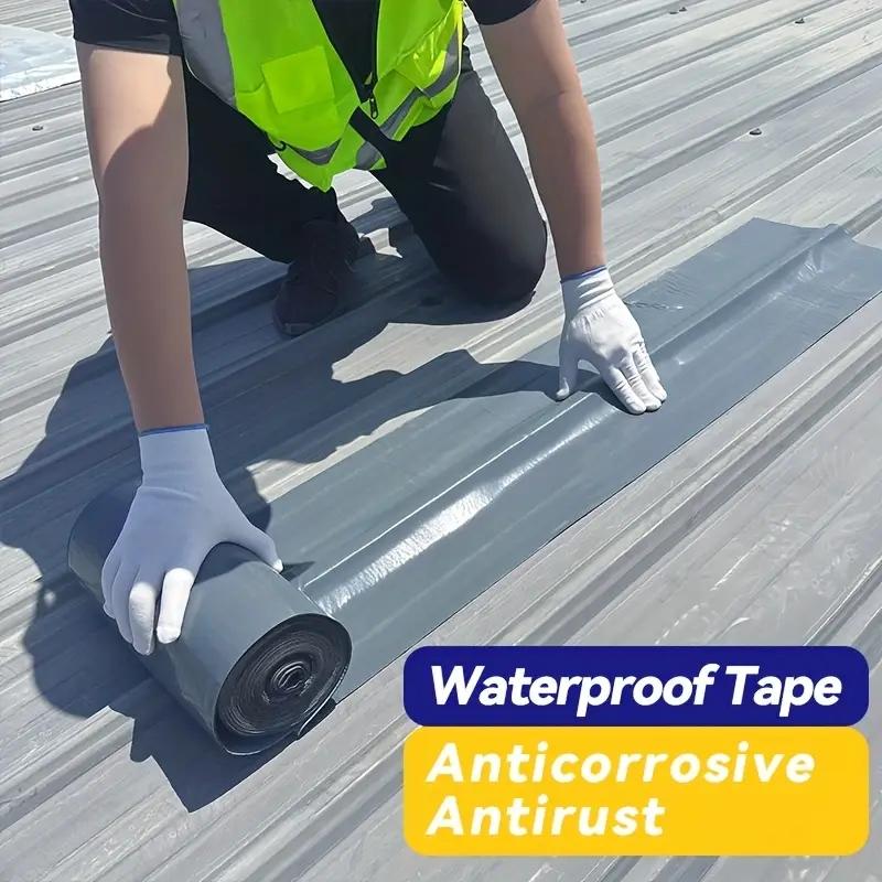 Roof Leak Repair, 3.94in (W) * 11yd (L), High Low Temperature Resistant (-76°F To 230°F), UV & Corrosion Resistant, Quick Leak Repair For Rusty Roofs Wood Structures & Corrugated Tiles Roof Leak Repair, 3.94in (W) * 11yd (L), High Low Temperature Resistant (-76°F To 230°F), UV & Corrosion Resistant, Quick Leak Repair For Rusty Roofs Wood Structures & Corrugated Tiles