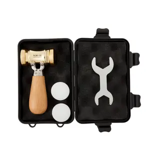 KM-18 Woodworking Brass Chisel Mallet With Interchangeable Heads