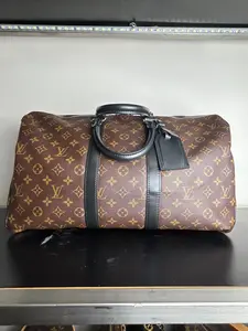 Pre-owned Canvas Travel Bags Louis Vuitton Keepall 45 Bandoulière travel bag