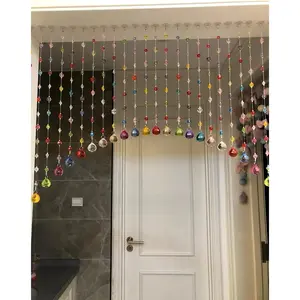 Crystal, Multicolor Door Decoration with Acrylic Balls, String Room Divider (20 Strings)