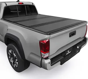 5 ft Bed Low-Profile Hard Tri-Fold Truck Bed Tonneau Cover Compatible with Toyota Tacoma 2016-2023 (Excl. Trail Edition)