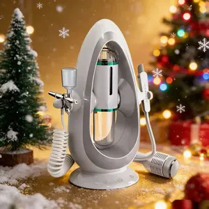 Us Plug 3-In-1 Nano Mist Sprayer, Facial Beauty Device, Electric Micro Bubble Face Cleaner, Home Spa Instrument, Anti-Dry Skin Oxygen Machine