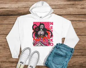 DEMON SLAYER NEZUKO CUSTOM EMBROIDERED HOODIE
