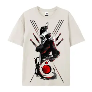 Bloodborne Lady Maria Oversized Casual Men's Letter Pattern Printed T-Shirt
