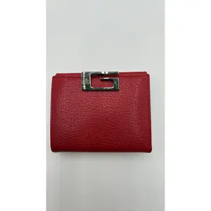 Pre-owned GUCCI Leather Luxury Bags & Accessories G Clasp Vintage Continental Wallet, Red Date Code: 03521492094 Entrupy ID: 2BXG7BC