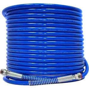 50 ft. x 1/4 in. Airless Paint Sprayer Hose High Pressure Universal Paint Sprayer Flexible Fiber Tube 3300 PSI