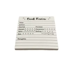 Book Review Notepad with Rating Scales for Title Author Plot Characters