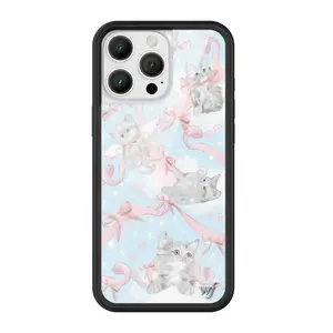 Wildflower Cases - Kitten Around, Limited Edition iPhone Case | Accessories Durable Protection Cats Cute Girl Aesthetic Bows Custom