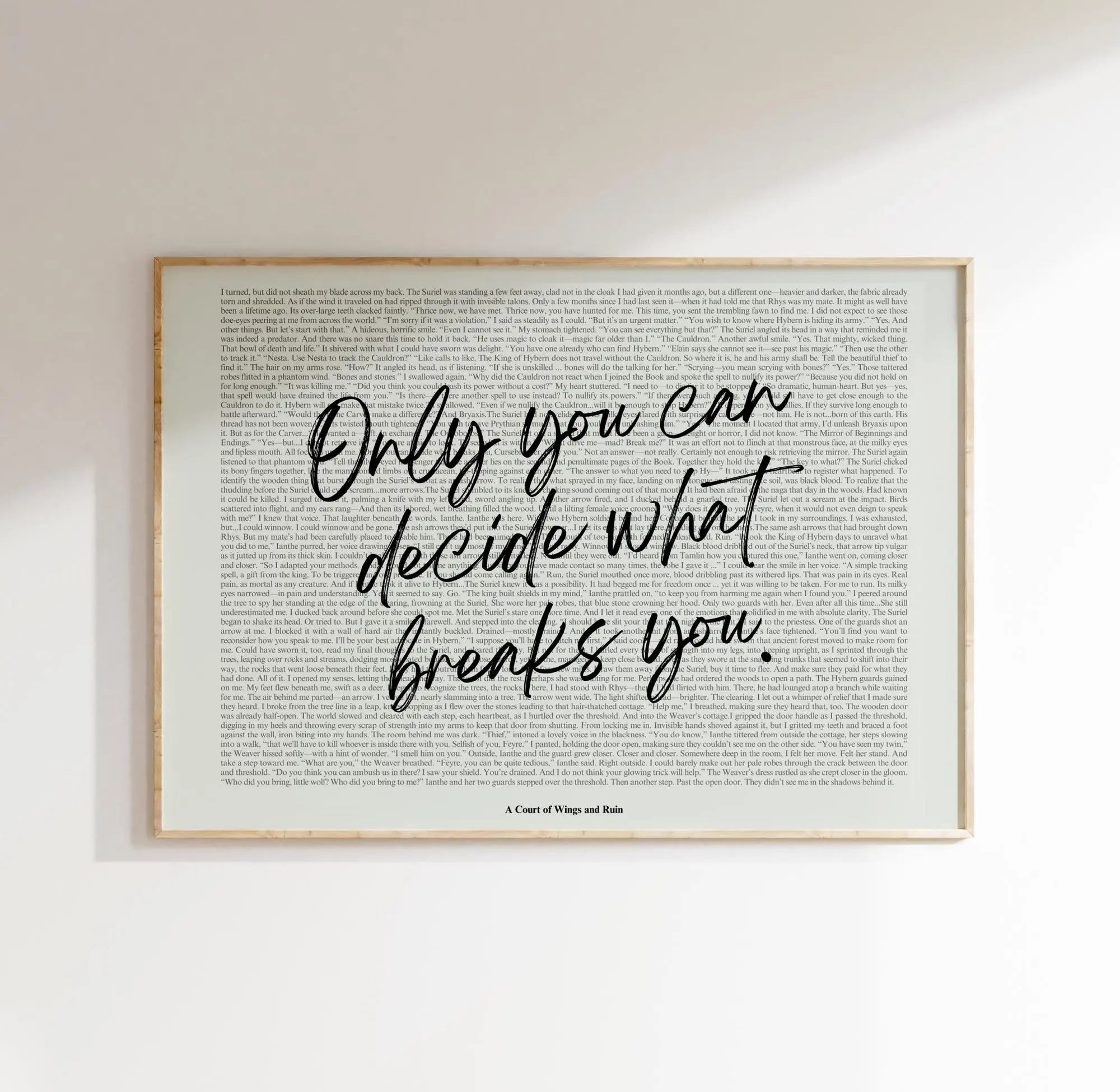 Acotar Wall Art Print, Acowaf, Velaris, Book Quotes Prints, Bookish Poster, Book Lover Art Print