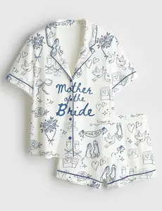 Mother Of The Bride Pajamas Set, Going To The Chapel Getting Ready Wedding Party Satin Pajam Set, Bride PJs, Bridal Shower Bachelorette Gift
