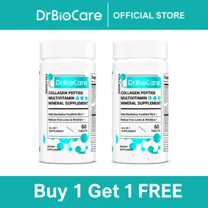 [BXGX FREE] DrBioCare Collagen , Vitamin & Mineral, Contains Vitamin d3, Vitamin C, Probiotics, Vitamin E, Vitamin b & Multivitamin