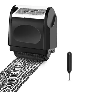 Privacy Protection Security Roller Stamp - Address & Billing Info Blocker | Long-Lasting Roll for Home & Office Mailing Security