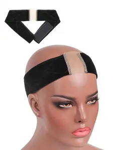 Women's Wig Grip Band, Adjustable Soft Headband with Transparent Lace, Non Slip Velvet Wig Grip Band, Keeps Your Wigs and Head Scarves Secure, Hair Accessory, Headbands for Wigs