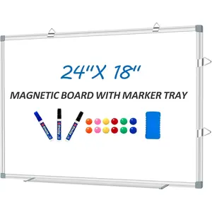 Whiteboard Dry Erase Board for Wall 24" x18   White Board for , School, Office