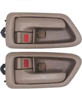 Inside Interior Door Handle for 97-01 Toyota Camry, 1997 1998 1999 2000 2001 Camry Front Rear Driver & Passenger Side Inner Door Handle Replacement (Beige/Tan)