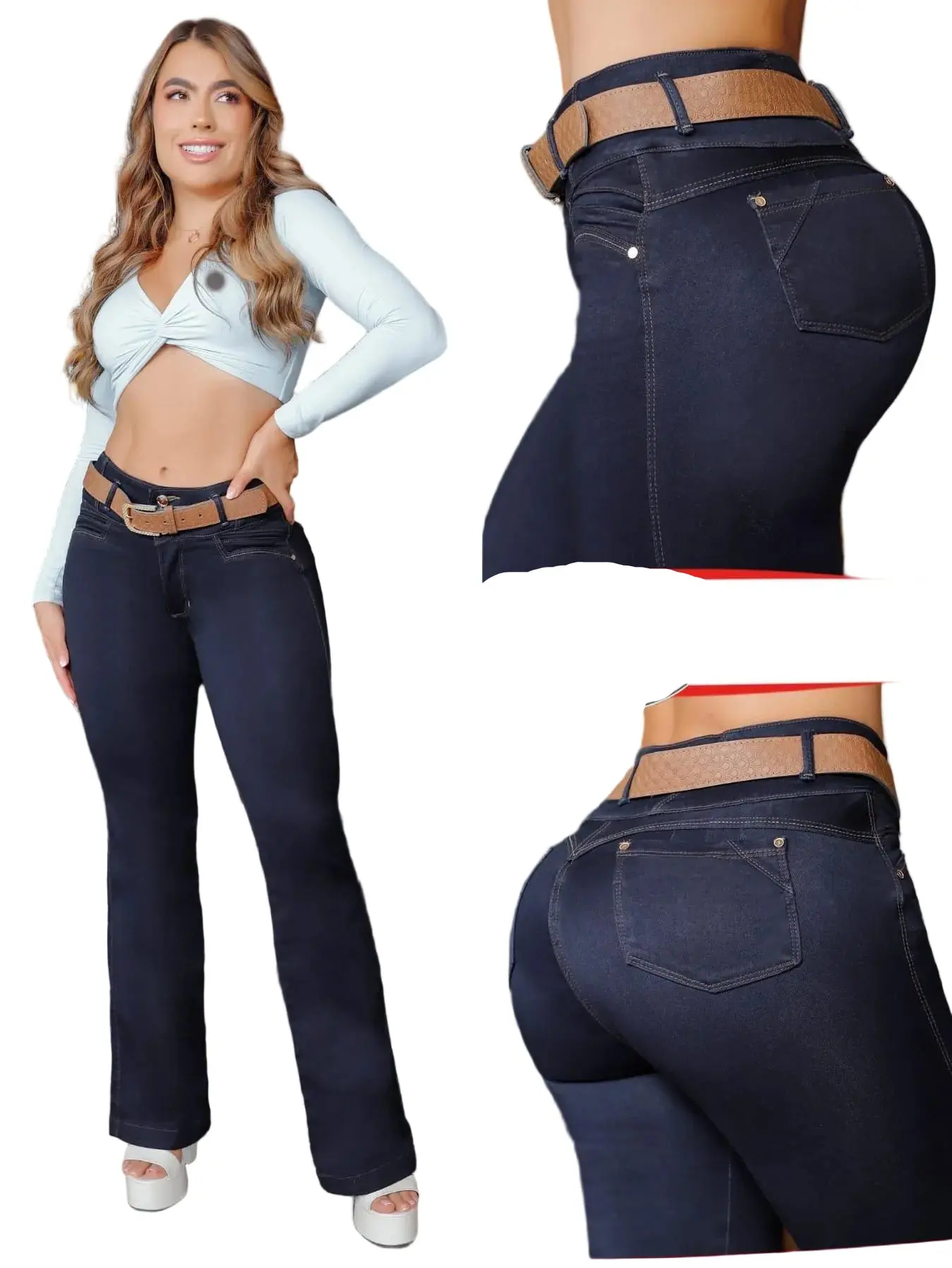 Colombian Jeans Bon Bon up flared 8603 butt lifter high waist tummy control push up