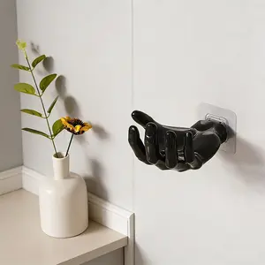 Hand Shaped Wall Hook, Decorative Wall Mounted Storage Adhesive Mount Hand Hooks for Entryway, Bathroom, Bedroom, Hang Keys, Towels, Hats, Coats, Robes, Kitchen Utensils, Wall Mounted Organizer