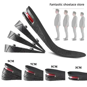 Height Increase Insole Invisible Heightening Template Air Cushion Shoe Inserts Variable Height Insoles Adjustable Cut Foot Pad Height Boosters for Women Men