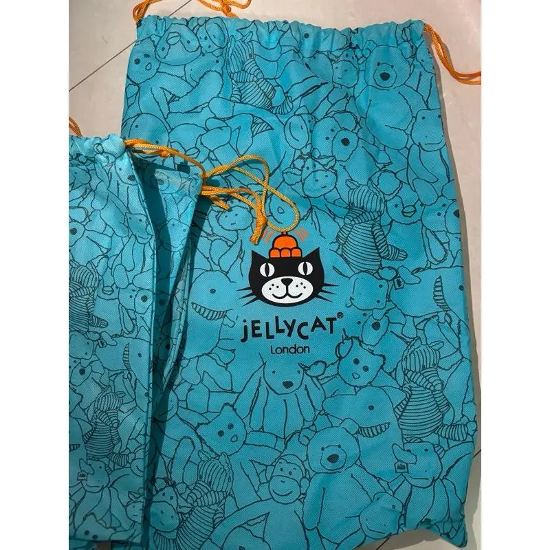 Cute Plush Toy Storage Bag – Jellycat London Drawstring Gift Pouch, Reusable Dust Bag for Stuffed Animals !!! , Limited US Stock