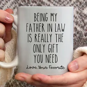 Funny Father In Law Mug, Gift For FIL, Father In Law Birthday Gift, Fathers Day Mug