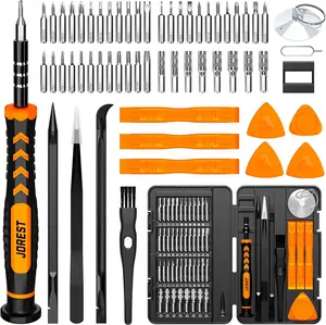 59 Pcs Small Precision Screwdriver Set with Torx T5, T6, T8, Mini Repair Tool Kit for Macbook, Computer, Laptop, iPhone, PS4 PS5, Xbox, Switch, Eyeglasses, Watch, PC, Ring Doorbell, Electronic