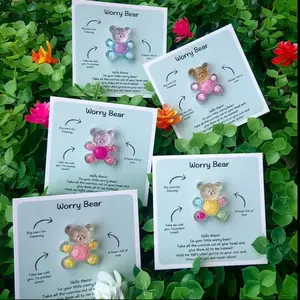5pcs Pocket Bear Hugs, Gifts to Relieve Anxiety, Stress Relief Fidget, Positive Gifts for Mental Health, Stress Relief for Her, Comforting Gifts for Family