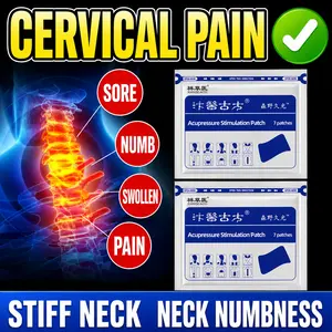 Neck stiffness/pain relief patch for dizziness; stiff hands; topical paste for nerve compression; heat therapy neck brace