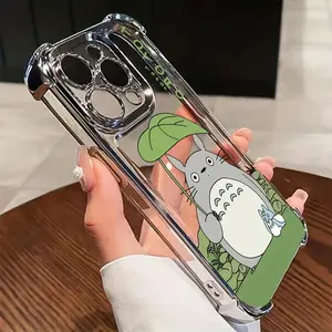 Cute Cartoon Totoros Phone Case Cover, Compatible with iPhone 17/16e/16/15/14/13/12/11/mini-Pro-Max/air/x/XR/xsmax/8/7+/anti-Fall Design