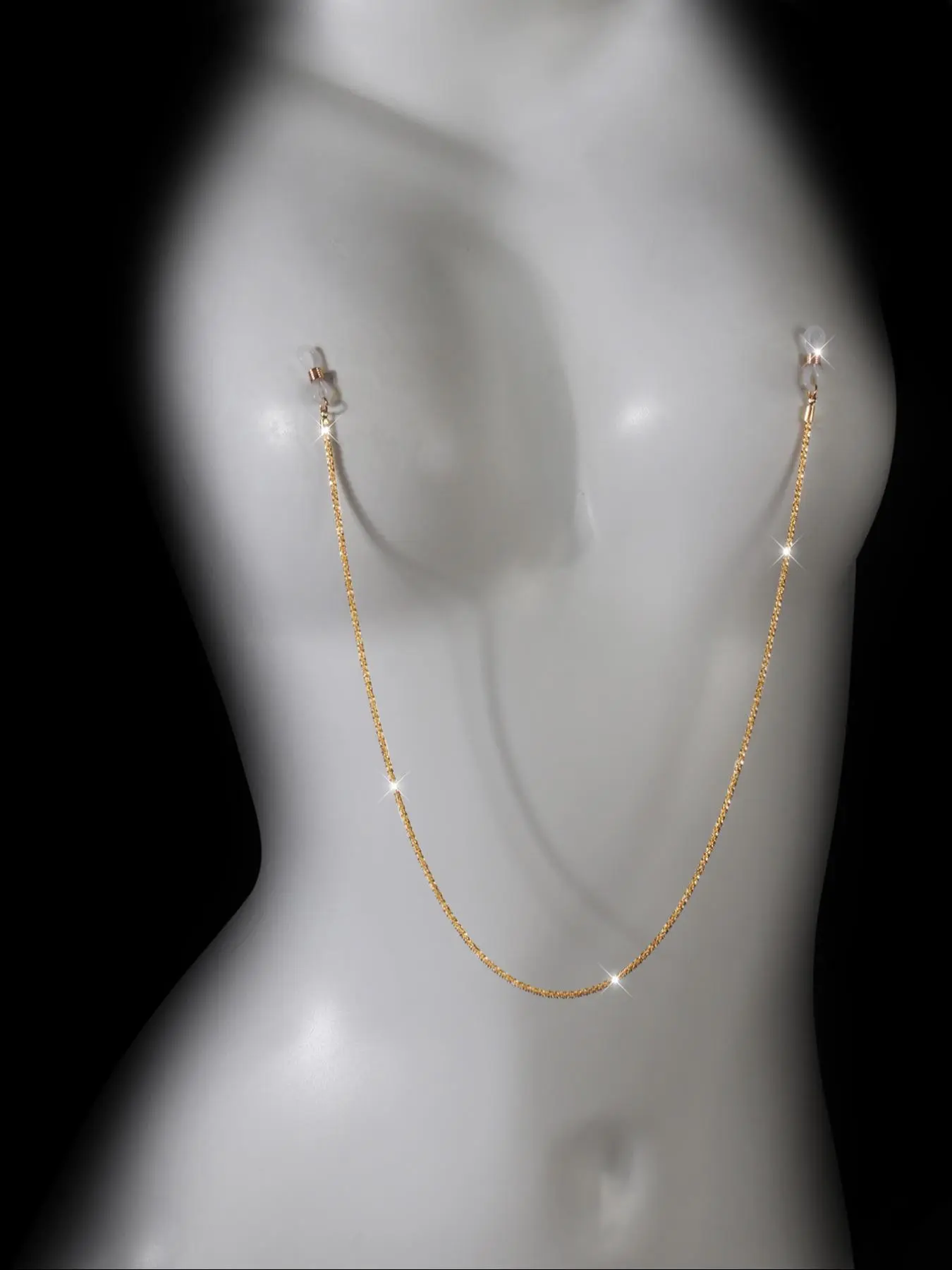 Sexy Nightclub Style Nipple Chain, Casual Alloy Body Jewelry for All Seasons, Unique Couple Accessory, Shiny Minimalist Design, Piercing Jewelry