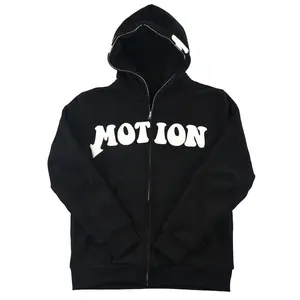 Puff Motion Heavyweight Full Zip Hoodie – Unisex 3D Streetwear by That Motion Brand