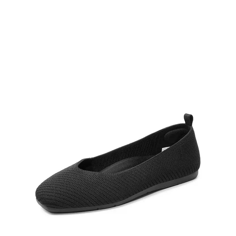 DREAM PAIRS Women's Casual Arch Support Walking Shoes - Round Toe, No-Lace, Low-Profile Ballet Flats, Machine Washable, Cushioned Latex-Foam Insole, Stylish Summer Footwear